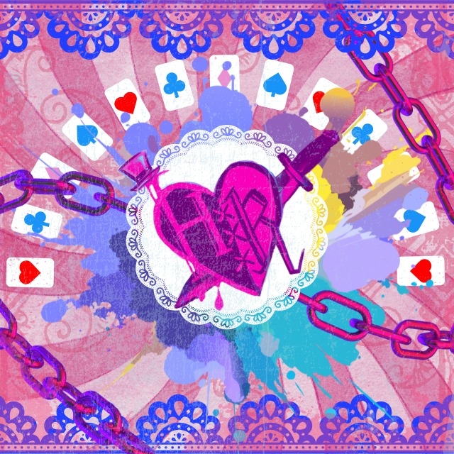 HeartBreak Rakuend's logo: a stitched-up heart with a dagger running through it and a small top-hat